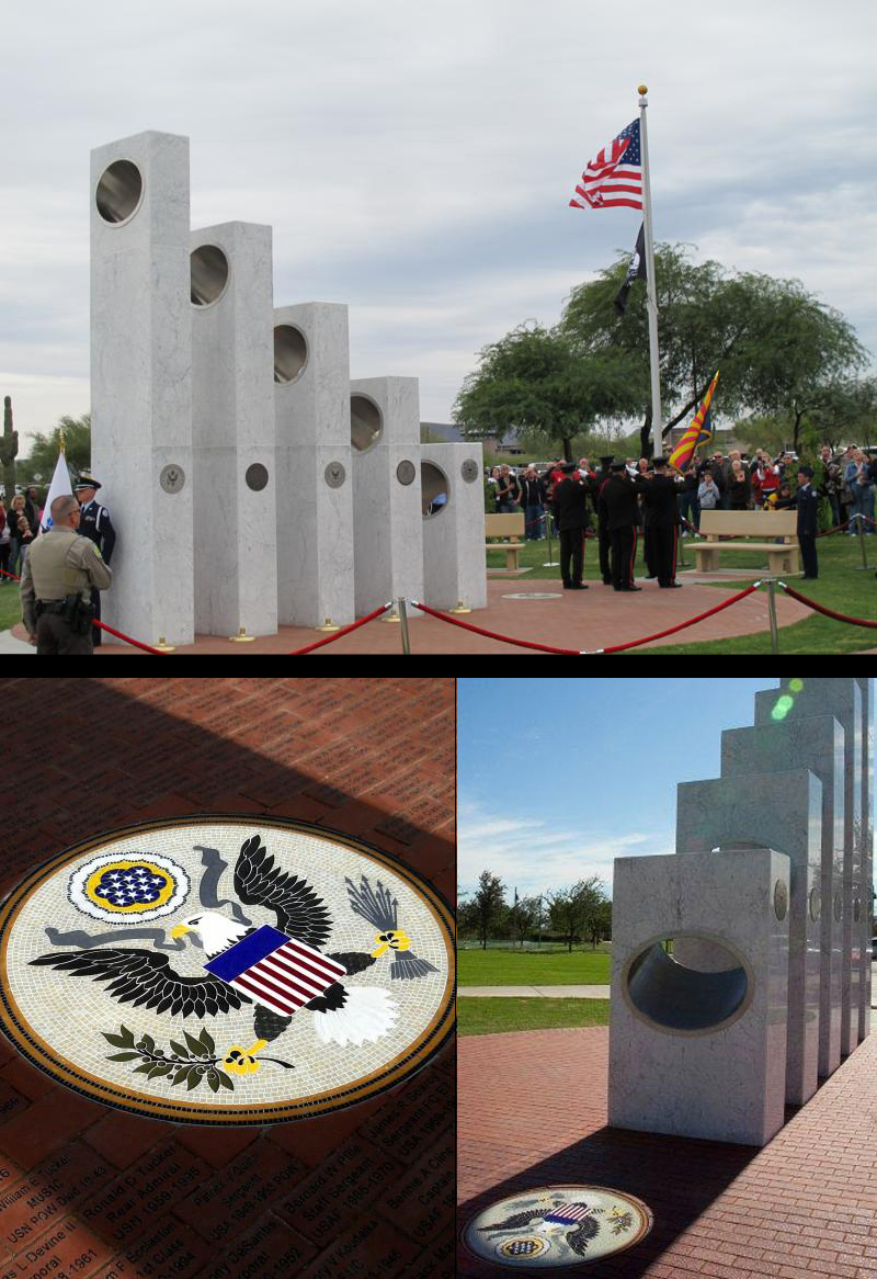 Anthem Veterans Memorial Carrara Marble Aluminum Honeycomb Stone Panels